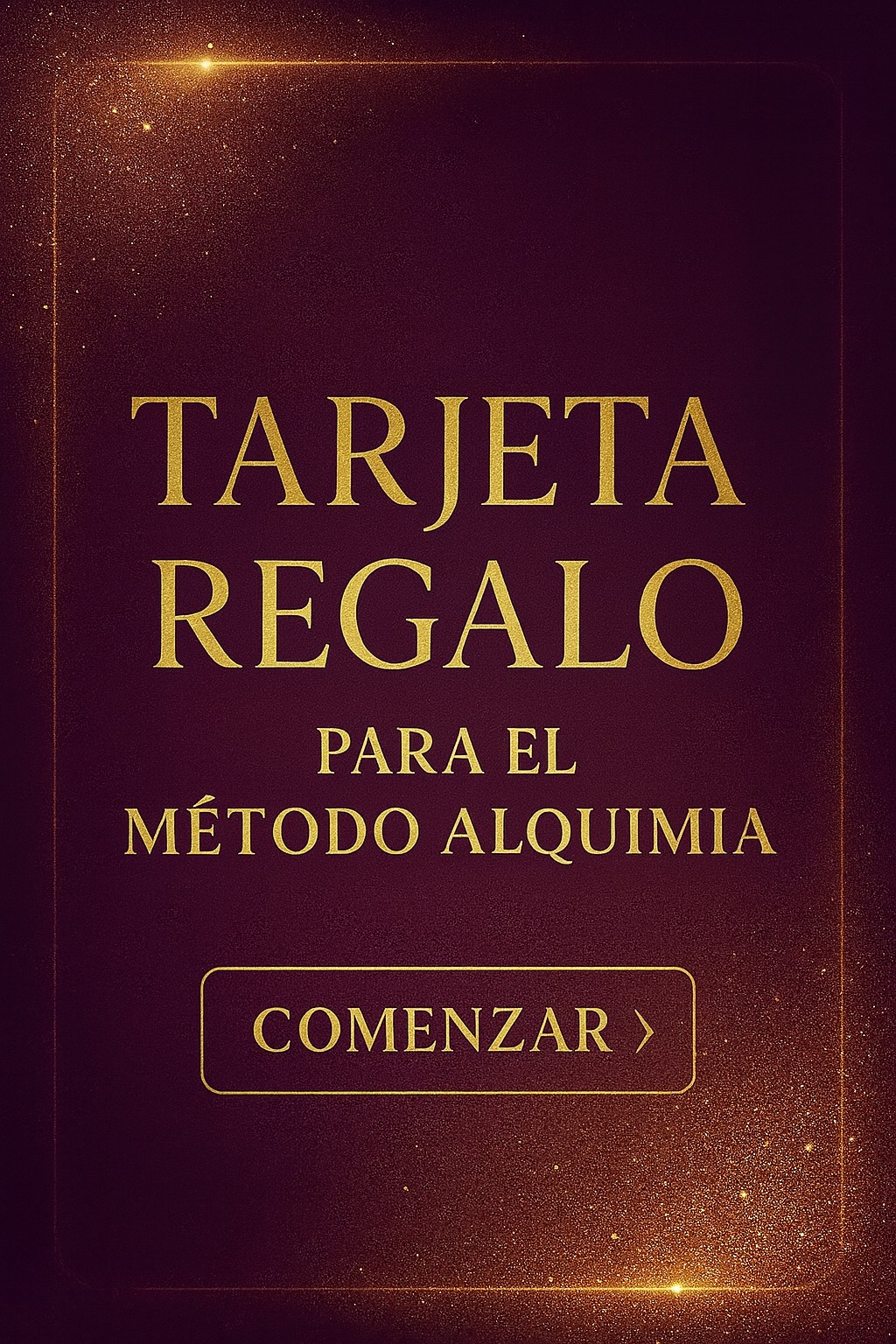 Tarjeta Regalo Método Alquimia
